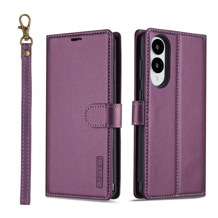LC.IMEEKE L2 Series Detachable Magsafe PU Phone Case with Lanyard, For Samsung Galaxy S26+ 5G, For Samsung Galaxy S26 Ultra 5G, For Samsung Galaxy S26 5G, For Samsung Galaxy S25 Edge 5G