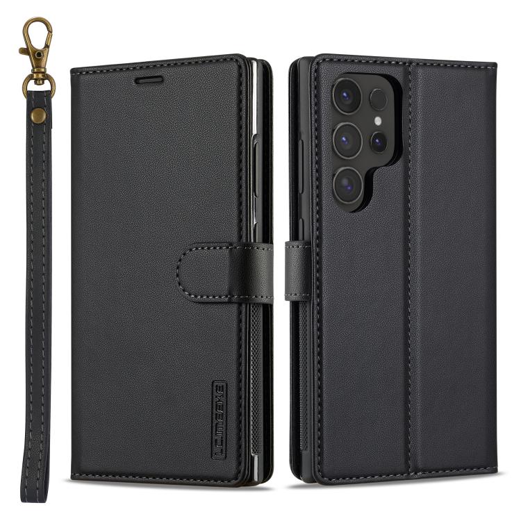 LC.IMEEKE L2 Series Detachable Magsafe PU Phone Case with Lanyard, For Samsung Galaxy S26+ 5G, For Samsung Galaxy S26 Ultra 5G, For Samsung Galaxy S26 5G, For Samsung Galaxy S25 Edge 5G