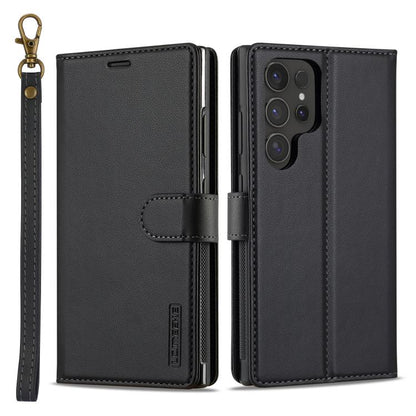 LC.IMEEKE L2 Series Detachable Magsafe PU Phone Case with Lanyard, For Samsung Galaxy S26+ 5G, For Samsung Galaxy S26 Ultra 5G, For Samsung Galaxy S26 5G, For Samsung Galaxy S25 Edge 5G