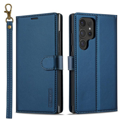 LC.IMEEKE L2 Series Detachable Magsafe PU Phone Case with Lanyard, For Samsung Galaxy S26+ 5G, For Samsung Galaxy S26 Ultra 5G, For Samsung Galaxy S26 5G, For Samsung Galaxy S25 Edge 5G