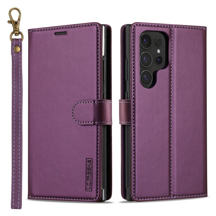 LC.IMEEKE L2 Series Detachable Magsafe PU Phone Case with Lanyard, For Samsung Galaxy S26+ 5G, For Samsung Galaxy S26 Ultra 5G, For Samsung Galaxy S26 5G, For Samsung Galaxy S25 Edge 5G