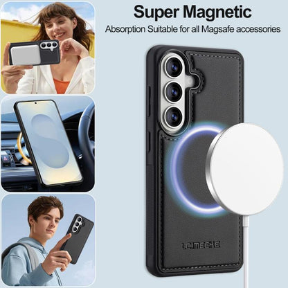 LC.IMEEKE L2 Series Detachable Magsafe PU Phone Case with Lanyard, For Samsung Galaxy S26+ 5G, For Samsung Galaxy S26 Ultra 5G, For Samsung Galaxy S26 5G, For Samsung Galaxy S25 Edge 5G