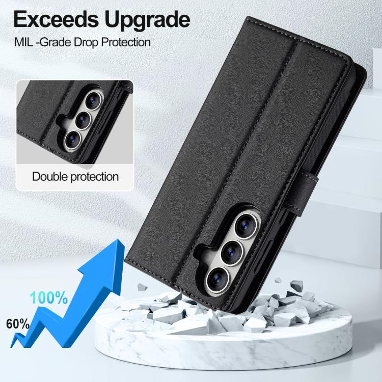 LC.IMEEKE L2 Series Detachable Magsafe PU Phone Case with Lanyard, For Samsung Galaxy S26+ 5G, For Samsung Galaxy S26 Ultra 5G, For Samsung Galaxy S26 5G, For Samsung Galaxy S25 Edge 5G