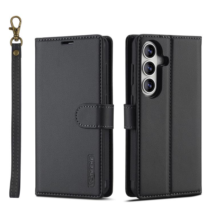 LC.IMEEKE L2 Series Detachable Magsafe PU Phone Case with Lanyard, For Samsung Galaxy S26+ 5G, For Samsung Galaxy S26 Ultra 5G, For Samsung Galaxy S26 5G, For Samsung Galaxy S25 Edge 5G