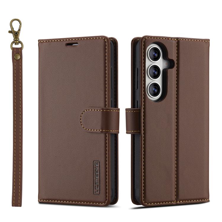 LC.IMEEKE L2 Series Detachable Magsafe PU Phone Case with Lanyard, For Samsung Galaxy S26+ 5G, For Samsung Galaxy S26 Ultra 5G, For Samsung Galaxy S26 5G, For Samsung Galaxy S25 Edge 5G
