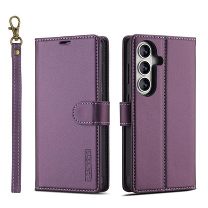 LC.IMEEKE L2 Series Detachable Magsafe PU Phone Case with Lanyard, For Samsung Galaxy S26+ 5G, For Samsung Galaxy S26 Ultra 5G, For Samsung Galaxy S26 5G, For Samsung Galaxy S25 Edge 5G