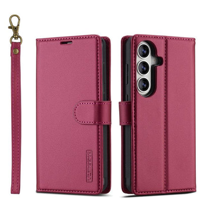 LC.IMEEKE L2 Series Detachable Magsafe PU Phone Case with Lanyard, For Samsung Galaxy S26+ 5G, For Samsung Galaxy S26 Ultra 5G, For Samsung Galaxy S26 5G, For Samsung Galaxy S25 Edge 5G