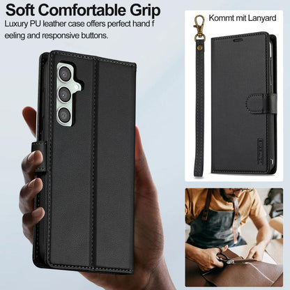 LC.IMEEKE L2 Series Detachable Magsafe PU Phone Case with Lanyard, For Galaxy S26 FE 5G, For Samsung Galaxy S26+ 5G, For Samsung Galaxy S26 Ultra 5G, For Samsung Galaxy S26 5G