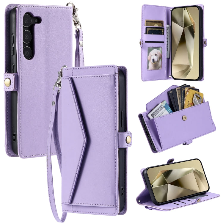 Wallet Multi-card Slot Leather Phone Case with Lanyard, For Samsung Galaxy S23 FE 5G, For Samsung Galaxy S23 Ultra 5G, For Samsung Galaxy S23+ 5G, For Samsung Galaxy S23 5G