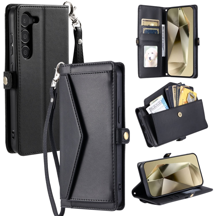 Wallet Multi-card Slot Leather Phone Case with Lanyard, For Samsung Galaxy S23 FE 5G, For Samsung Galaxy S23 Ultra 5G, For Samsung Galaxy S23+ 5G, For Samsung Galaxy S23 5G