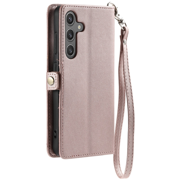 Wallet Multi-card Slot Leather Phone Case with Lanyard, For Samsung Galaxy S24 FE 5G, For Samsung Galaxy S24 Ultra 5G, For Samsung Galaxy S24+ 5G, For Samsung Galaxy S24 5G
