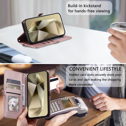 Wallet Multi-card Slot Leather Phone Case with Lanyard, For Samsung Galaxy S24 FE 5G, For Samsung Galaxy S24 Ultra 5G, For Samsung Galaxy S24+ 5G, For Samsung Galaxy S24 5G