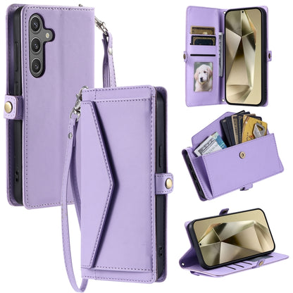Wallet Multi-card Slot Leather Phone Case with Lanyard, For Samsung Galaxy S24 FE 5G, For Samsung Galaxy S24 Ultra 5G, For Samsung Galaxy S24+ 5G, For Samsung Galaxy S24 5G