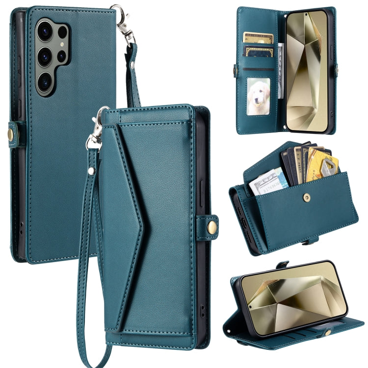 Wallet Multi-card Slot Leather Phone Case with Lanyard, For Samsung Galaxy S24 FE 5G, For Samsung Galaxy S24 Ultra 5G, For Samsung Galaxy S24+ 5G, For Samsung Galaxy S24 5G