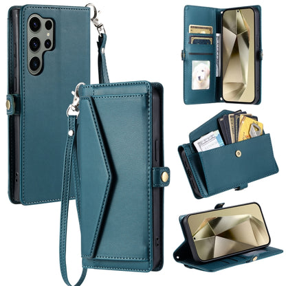 Wallet Multi-card Slot Leather Phone Case with Lanyard, For Samsung Galaxy S24 FE 5G, For Samsung Galaxy S24 Ultra 5G, For Samsung Galaxy S24+ 5G, For Samsung Galaxy S24 5G