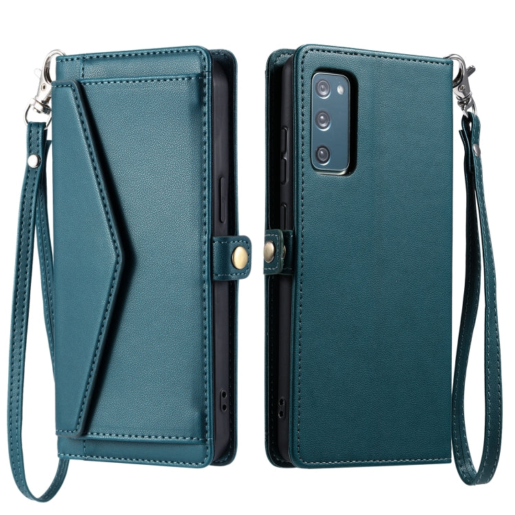 Wallet Multi-card Slot Leather Phone Case with Lanyard, For Samsung Galaxy S21 5G, For Samsung Galaxy S20 FE 5G