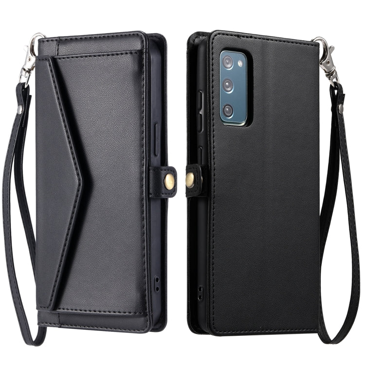 Wallet Multi-card Slot Leather Phone Case with Lanyard, For Samsung Galaxy S21 5G, For Samsung Galaxy S20 FE 5G
