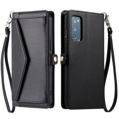 Wallet Multi-card Slot Leather Phone Case with Lanyard, For Samsung Galaxy S21 5G, For Samsung Galaxy S20 FE 5G