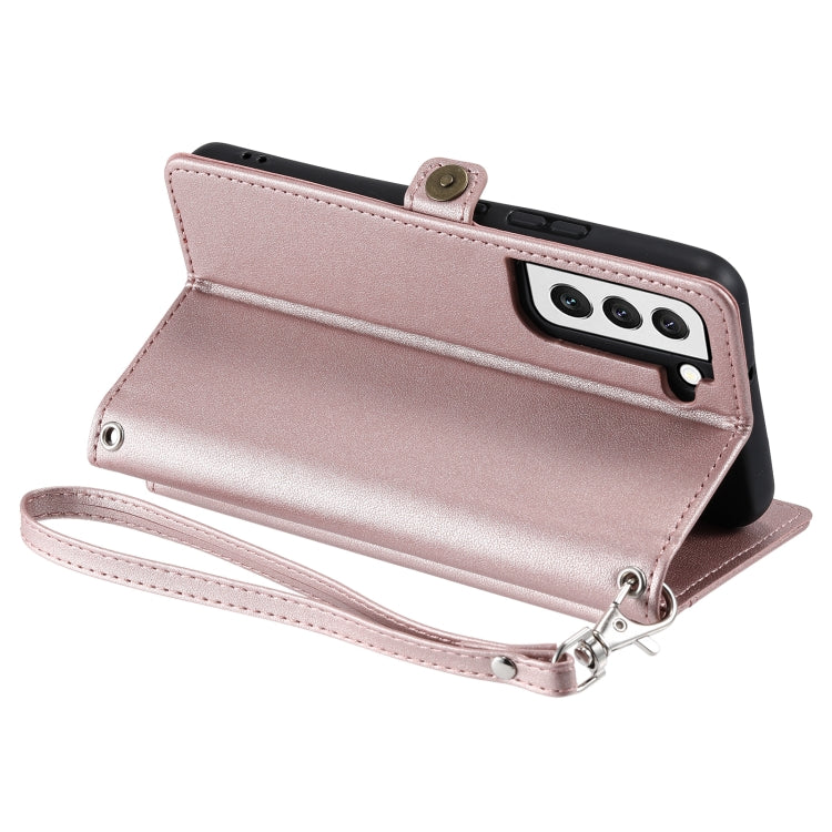 Wallet Multi-card Slot Leather Phone Case with Lanyard, For Samsung Galaxy S21 5G, For Samsung Galaxy S20 FE 5G