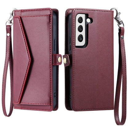 Wallet Multi-card Slot Leather Phone Case with Lanyard, For Samsung Galaxy S21 5G, For Samsung Galaxy S20 FE 5G