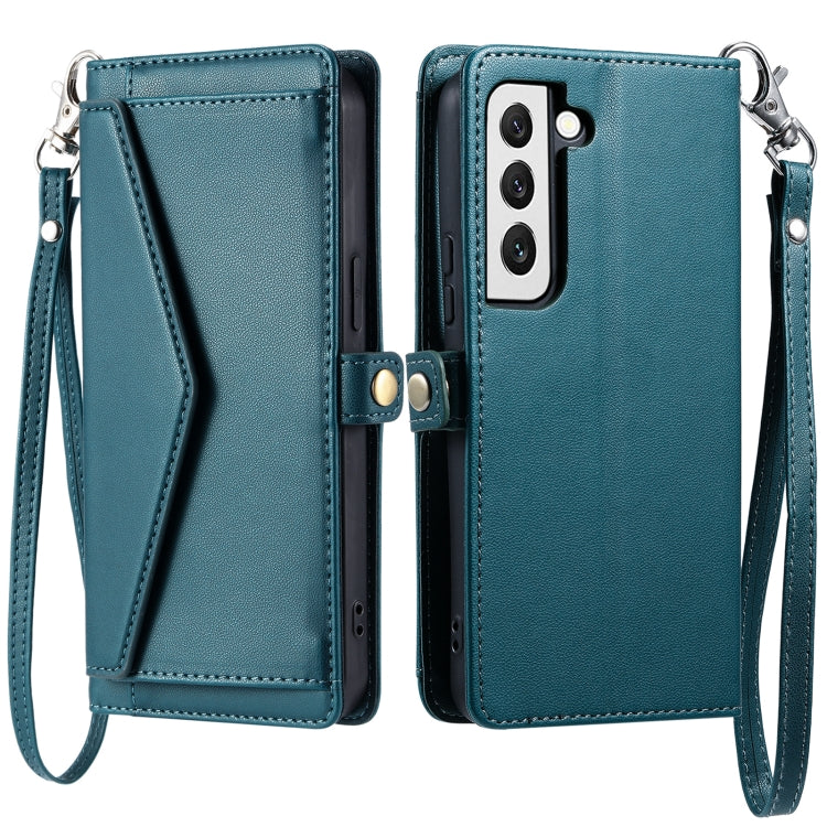 Wallet Multi-card Slot Leather Phone Case with Lanyard, For Samsung Galaxy S21 5G, For Samsung Galaxy S20 FE 5G