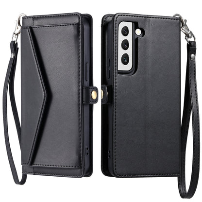 Wallet Multi-card Slot Leather Phone Case with Lanyard, For Samsung Galaxy S21 5G, For Samsung Galaxy S20 FE 5G