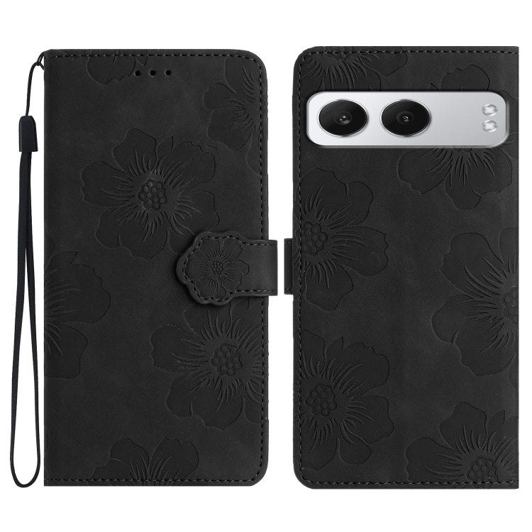 Flower Embossing Pattern Leather Phone Case, For OnePlus Nord 4