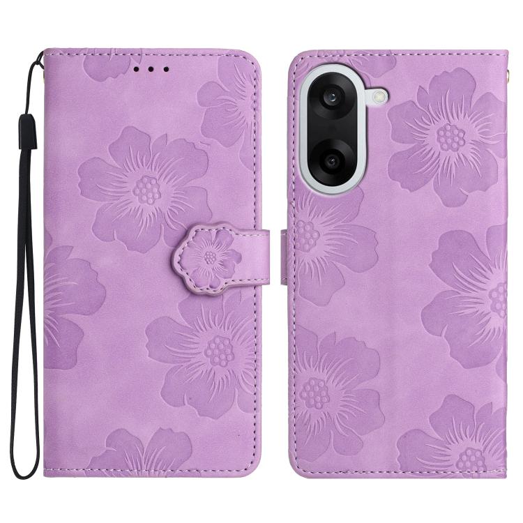 Flower Embossing Pattern Leather Phone Case, For OnePlus Ace 6, For OnePlus 15, For OnePlus Nord 5, For OnePlus Nord CE5