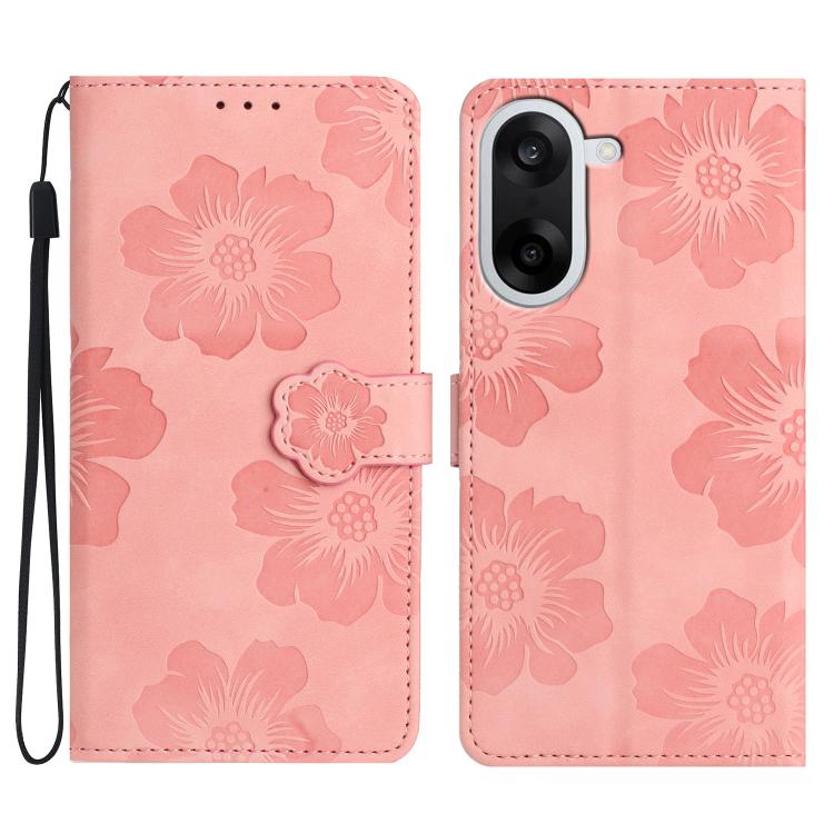 Flower Embossing Pattern Leather Phone Case, For OnePlus Ace 6, For OnePlus 15, For OnePlus Nord 5, For OnePlus Nord CE5