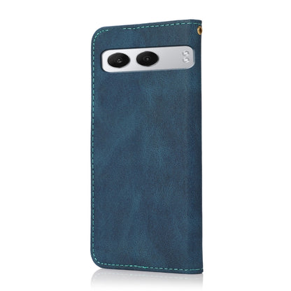 Dual-color Stitching Leather Phone Case, For OnePlus Nord 4