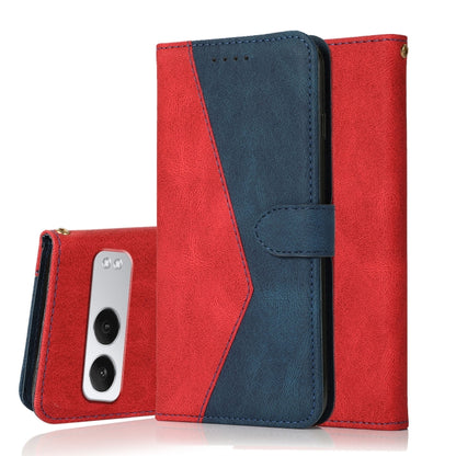 Dual-color Stitching Leather Phone Case, For OnePlus Nord 4
