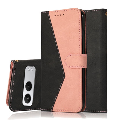 Dual-color Stitching Leather Phone Case, For OnePlus Nord 4