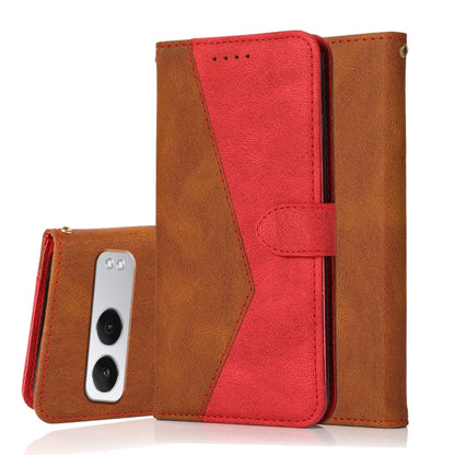 Dual-color Stitching Leather Phone Case, For OnePlus Nord 4