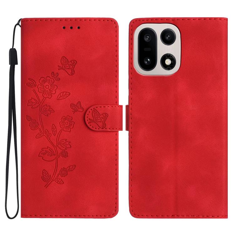 Flower Butterfly Embossing Pattern Leather Phone Case, For OnePlus Ace 6, For OnePlus 15, For OnePlus Nord 5, For OnePlus Nord CE5