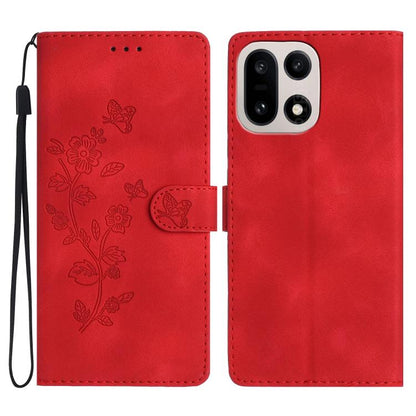 Flower Butterfly Embossing Pattern Leather Phone Case, For OnePlus Ace 6, For OnePlus 15, For OnePlus Nord 5, For OnePlus Nord CE5