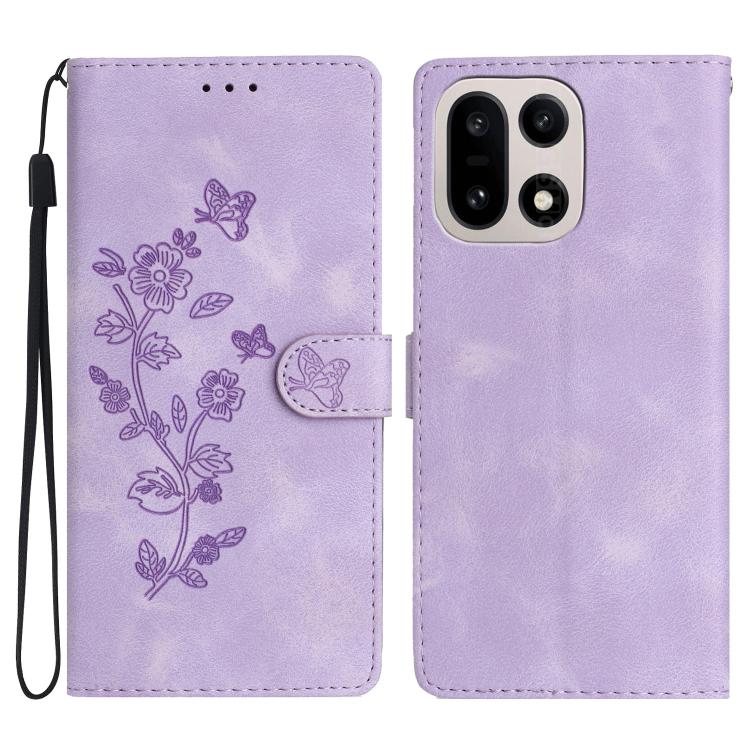 Flower Butterfly Embossing Pattern Leather Phone Case, For OnePlus Ace 6, For OnePlus 15, For OnePlus Nord 5, For OnePlus Nord CE5