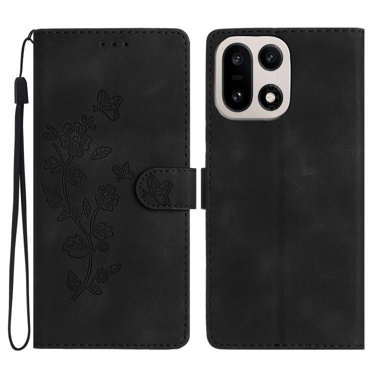 Flower Butterfly Embossing Pattern Leather Phone Case, For OnePlus Ace 6, For OnePlus 15, For OnePlus Nord 5, For OnePlus Nord CE5