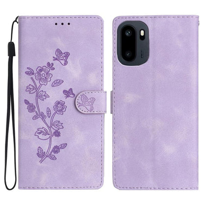 Flower Butterfly Embossing Pattern Leather Phone Case, For OnePlus Ace 6, For OnePlus 15, For OnePlus Nord 5, For OnePlus Nord CE5
