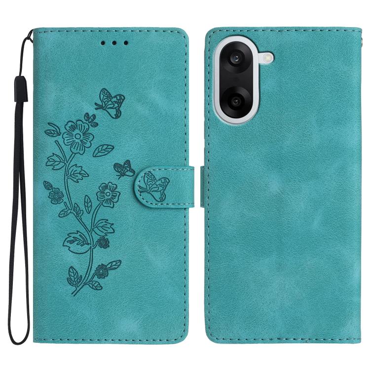 Flower Butterfly Embossing Pattern Leather Phone Case, For OnePlus Ace 6, For OnePlus 15, For OnePlus Nord 5, For OnePlus Nord CE5