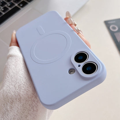 Solid Color Liquid Silicone MagSafe Magnetic Phone Case, For iPhone 16