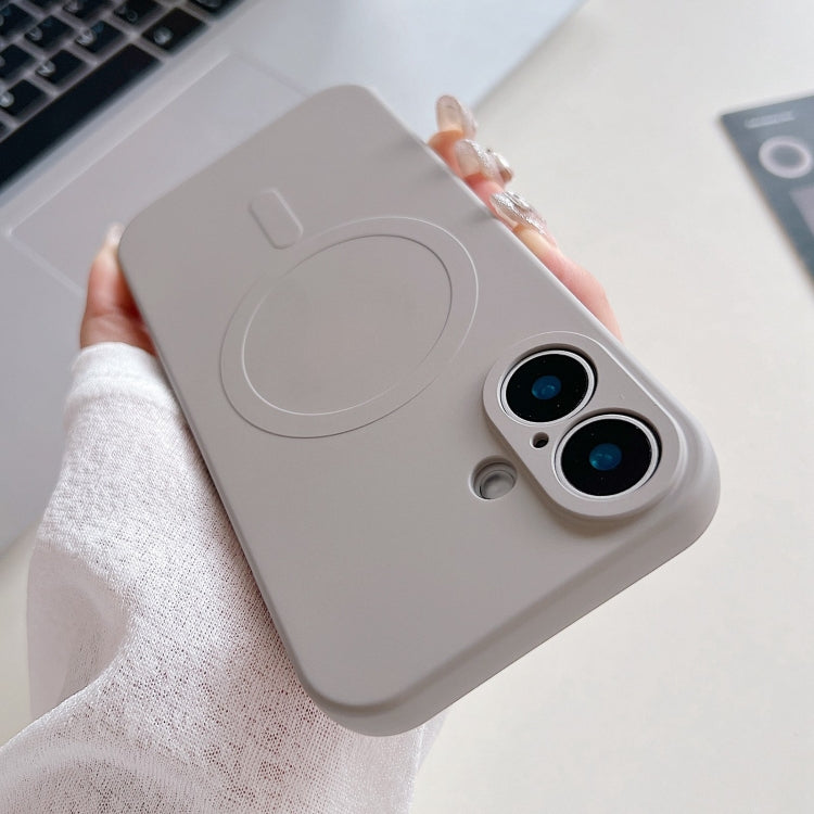 Solid Color Liquid Silicone MagSafe Magnetic Phone Case, For iPhone 16