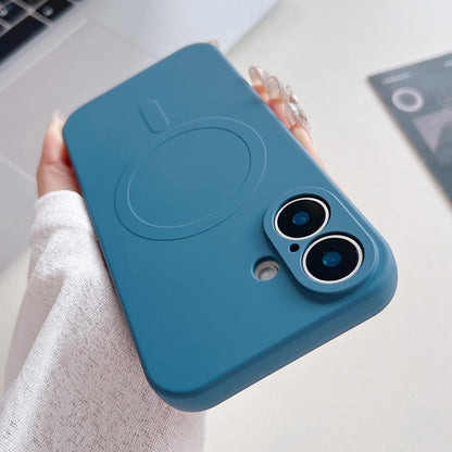 Solid Color Liquid Silicone MagSafe Magnetic Phone Case, For iPhone 16