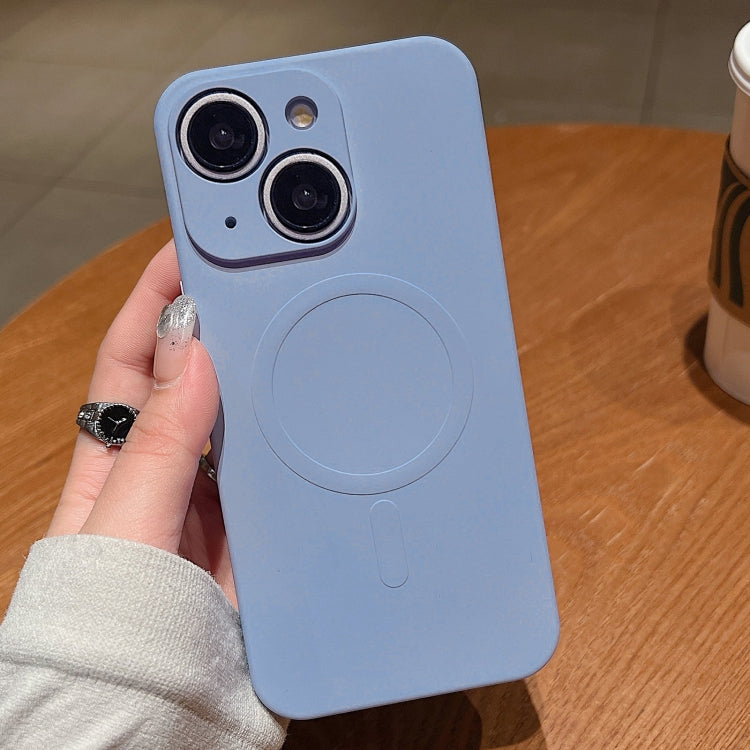 Solid Color Liquid Silicone MagSafe Magnetic Phone Case, For iPhone 15 Plus