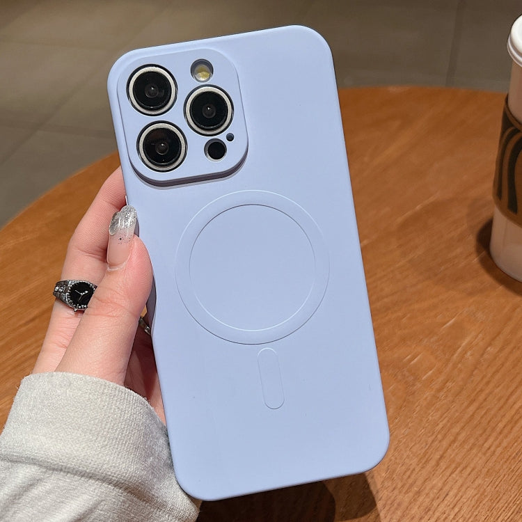 Solid Color Liquid Silicone MagSafe Magnetic Phone Case, For iPhone 13 Pro Max