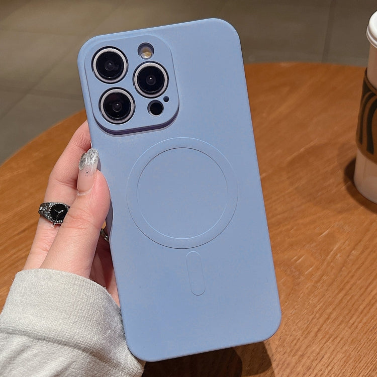 Solid Color Liquid Silicone MagSafe Magnetic Phone Case, For iPhone 13 Pro