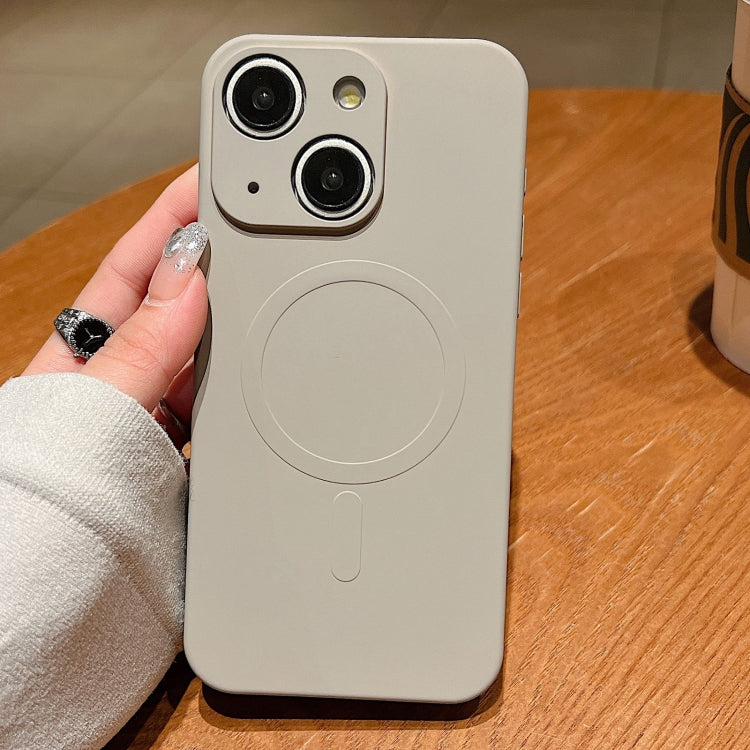 Solid Color Liquid Silicone MagSafe Magnetic Phone Case, For iPhone 13