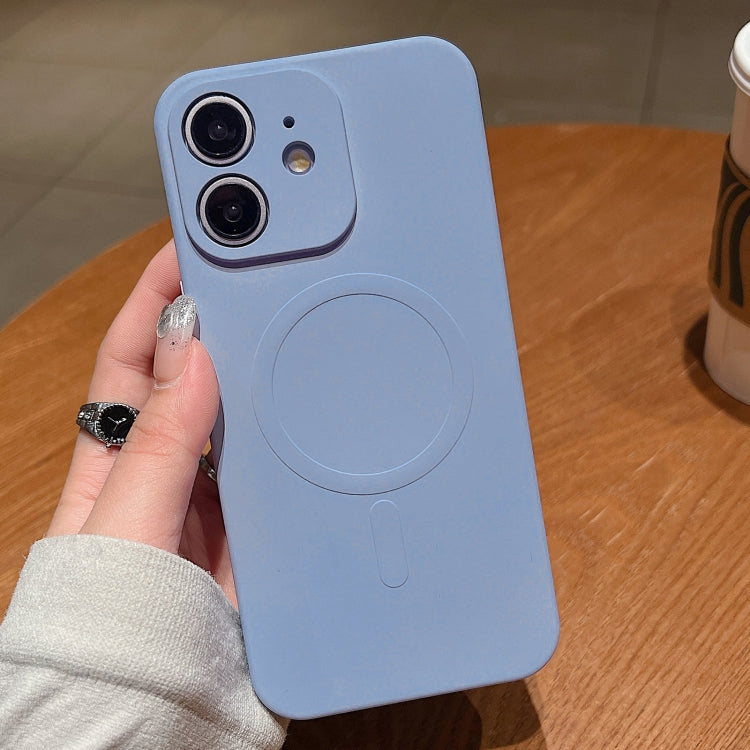 Solid Color Liquid Silicone MagSafe Magnetic Phone Case, For iPhone 12