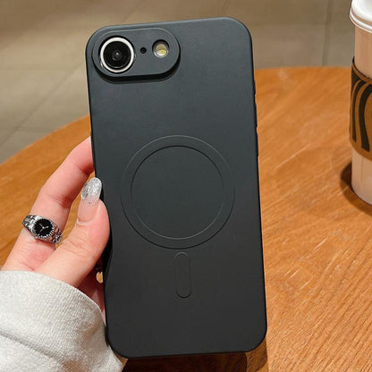 Solid Color Liquid Silicone MagSafe Magnetic Phone Case, For iPhone 16e