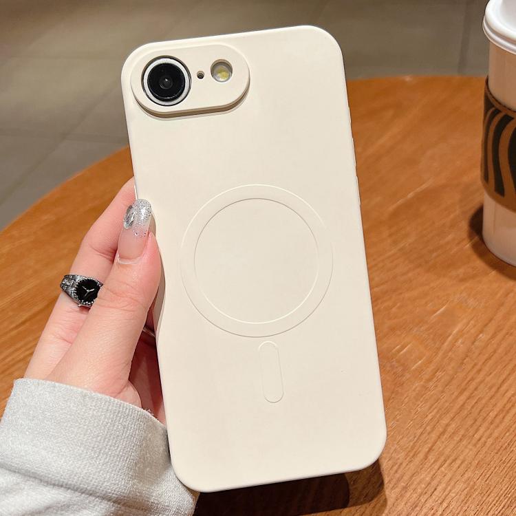 Solid Color Liquid Silicone MagSafe Magnetic Phone Case, For iPhone 16e