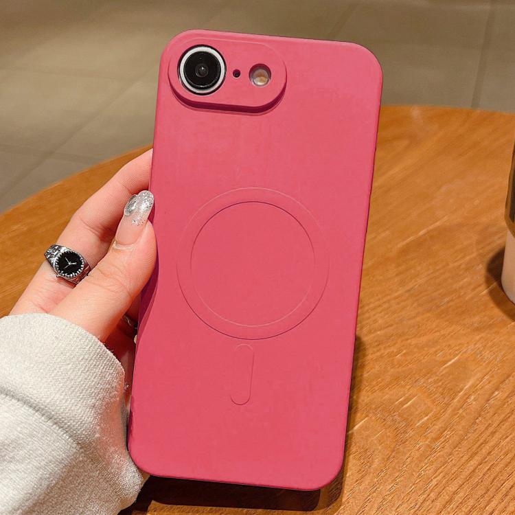 Solid Color Liquid Silicone MagSafe Magnetic Phone Case, For iPhone 16e